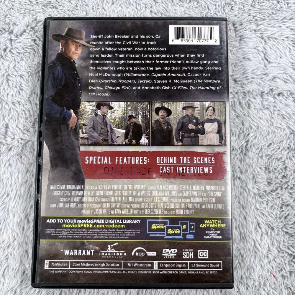 Four Western DVDs:  Quigley Down Under, John Wayne Collection, The Warrant. - Picture 9 of 13